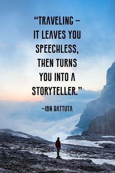 Travelling quote