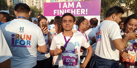 Joy's first half marathon